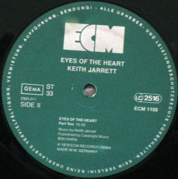 Keith Jarrett ~ Eyes Of The Heart (Vinyl) - Djungel & Jazz