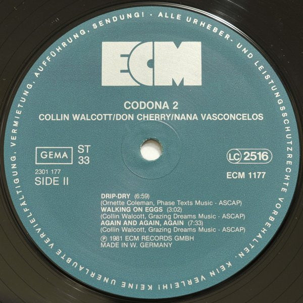 Codona ~ Codona 2 (Vinyl) - Djungel & Jazz