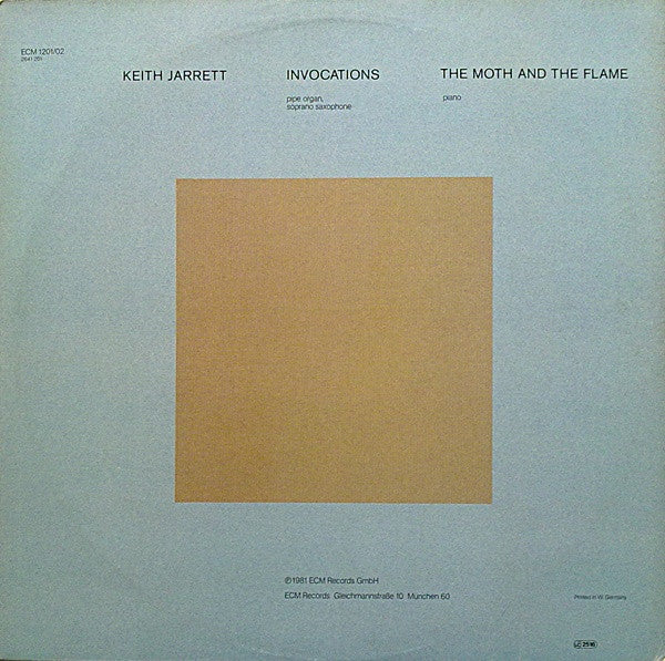 Keith Jarrett ~ Invocations / The Moth And The Flame (Vinyl) - Djungel & Jazz