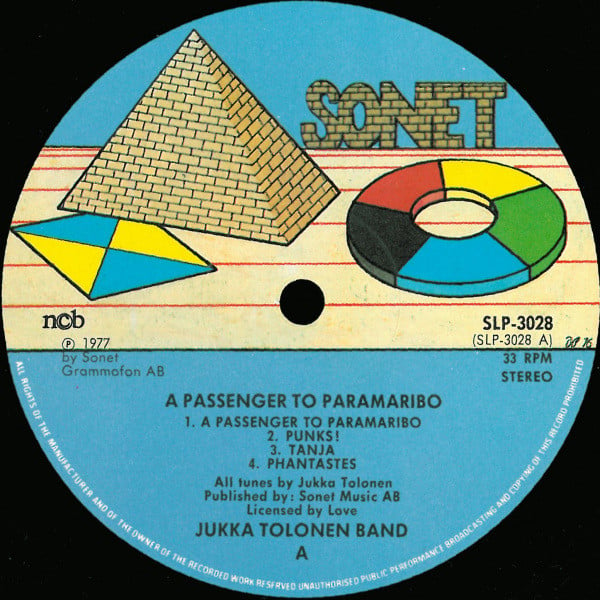 Jukka Tolonen ~ A Passenger To Paramaribo (Vinyl) - Djungel & Jazz