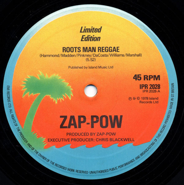 Zap-Pow* : Roots Man Reggae / Let's Fall In Love (12", Ltd)