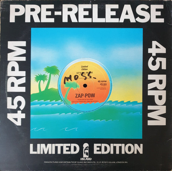 Zap-Pow* : Roots Man Reggae / Let's Fall In Love (12", Ltd)