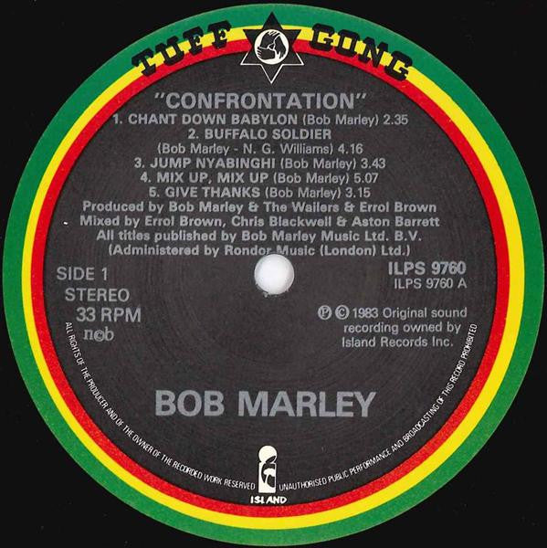 Bob Marley & The Wailers : Confrontation (LP, Album, Gat)