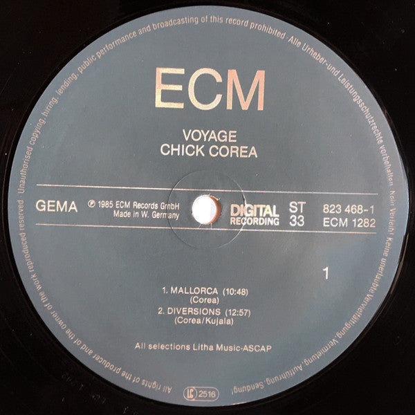 Chick Corea, Steve Kujala ~ Voyage (Vinyl) - Djungel & Jazz