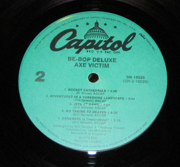 Be-Bop Deluxe ~ Axe Victim (Vinyl) - Djungel & Jazz