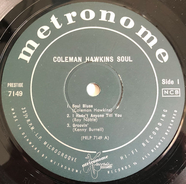 Coleman Hawkins ~ Soul (Vinyl) - Djungel & Jazz