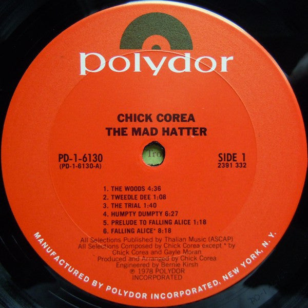 Chick Corea ~ The Mad Hatter (Vinyl) - Djungel & Jazz