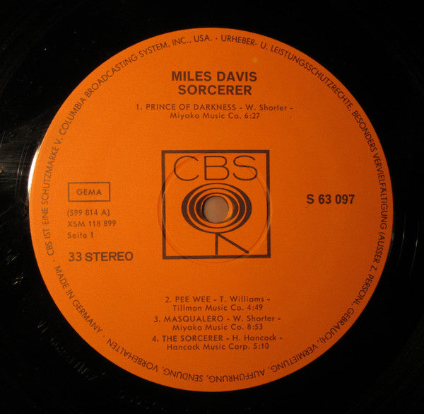 Miles Davis ~ Sorcerer (Vinyl) - Djungel & Jazz