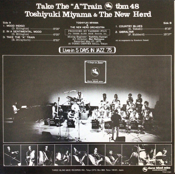 Toshiyuki Miyama & The New Herd ~ Take The "A" Train (Vinyl) - Djungel & Jazz