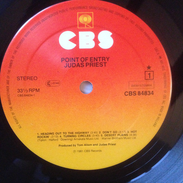 Judas Priest ~ Point Of Entry (Vinyl) - Djungel & Jazz