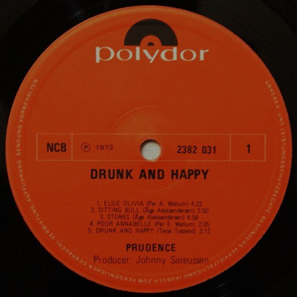Prudence  ~ Drunk And Happy (Vinyl) - Djungel & Jazz