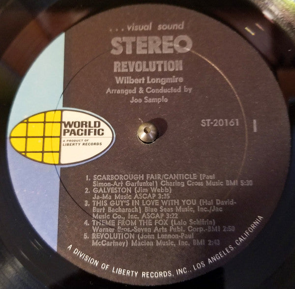 Wilbert Longmire : Revolution (LP, Album, Gat)
