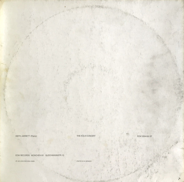 Keith Jarrett ~ The Köln Concert (Vinyl) - Djungel & Jazz