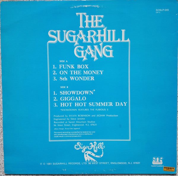 The Sugarhill Gang ~ 8th Wonder (Vinyl) - Djungel & Jazz