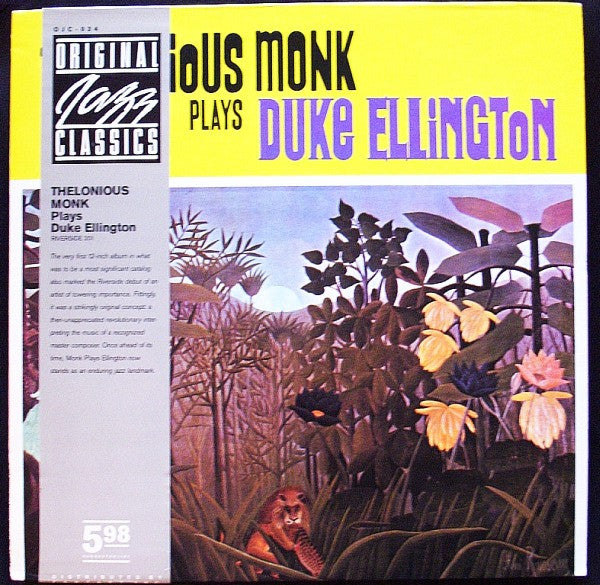 Thelonious Monk : Thelonious Monk Plays Duke Ellington (LP, Album, Mono, RE, Pit)