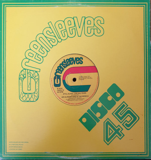 Dr. Alimantado & The Rebels  ~ Born For A Purpose / Reason For Living (Vinyl) - Djungel & Jazz