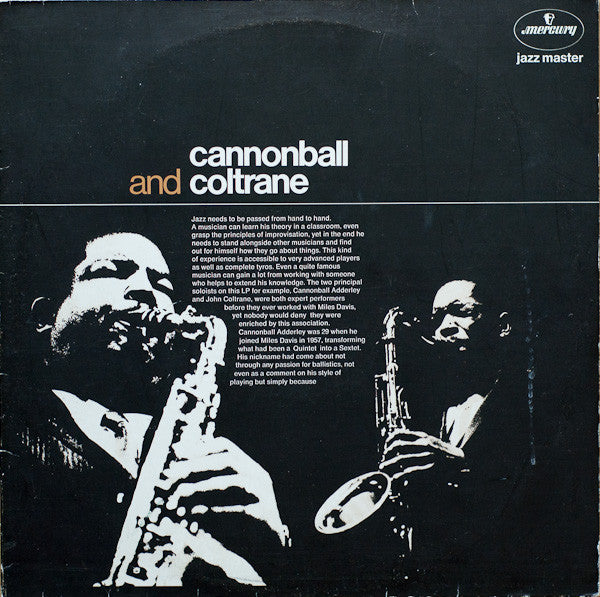 Cannonball Adderley & John Coltrane ~ Cannonball And Coltrane (Vinyl) - Djungel & Jazz