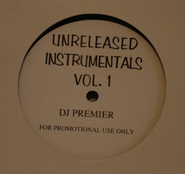 DJ Premier : Unreleased Instrumentals Vol. I (LP, Unofficial)