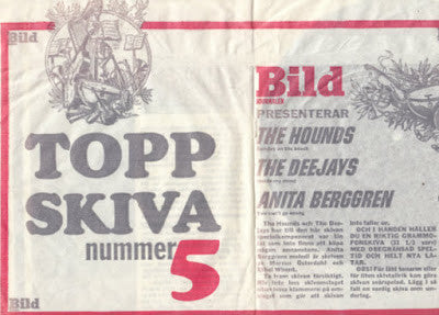 The Hounds , The Deejays, Anita Berggren ~ Bildjournalen Topp-Skiva [#5] (Vinyl) - Djungel & Jazz