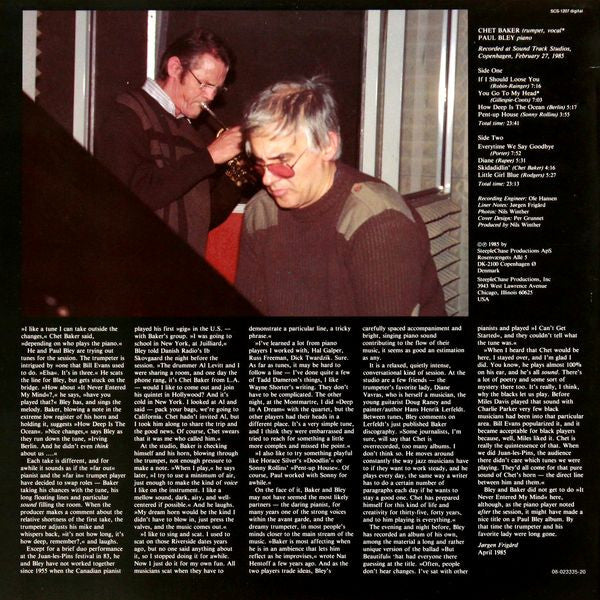 Chet Baker & Paul Bley : Diane (LP, Album)