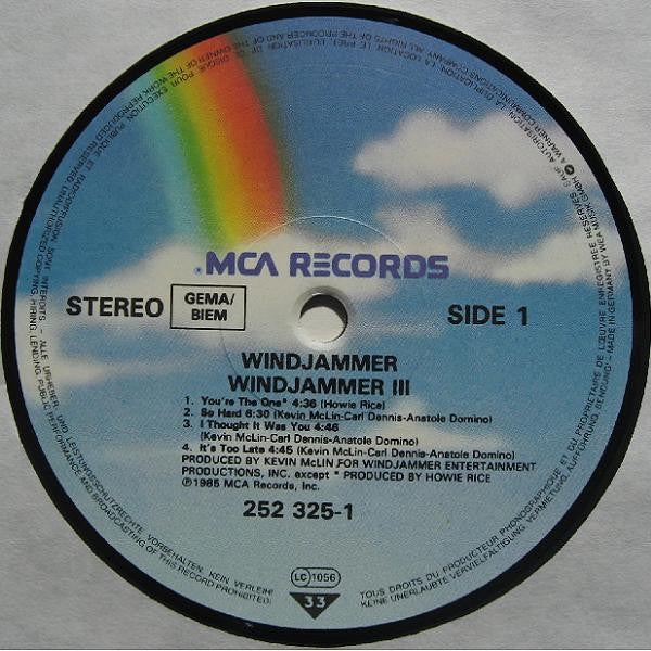 Windjammer ~ Windjammer III (Vinyl) - Djungel & Jazz