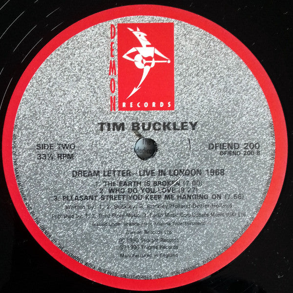 Tim Buckley ~ Dream Letter (Live In London 1968) (Vinyl) - Djungel & Jazz