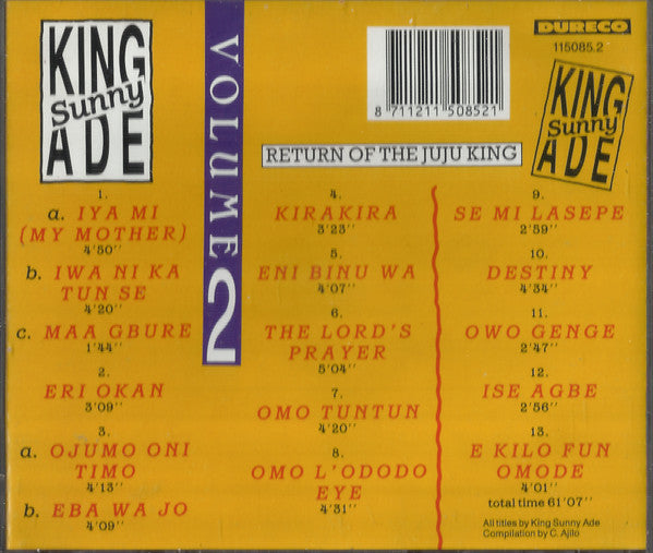 King Sunny Ade ~ Return Of The Juju King Volume 2 (Vinyl) - Djungel & Jazz