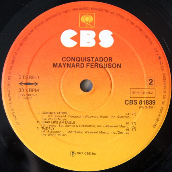 Maynard Ferguson ~ Conquistador (Vinyl) - Djungel & Jazz