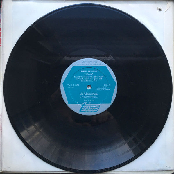 George Rochberg, Jan DeGaetani, Penn Contemporary Players, Richard Wernick / Shulamit Ran, Gloria Davy, New York Philomusica Chamber Ensemble, A. Robert Johnson ~ Tableaux / "O, The Chimneys" (Vinyl) - Djungel & Jazz