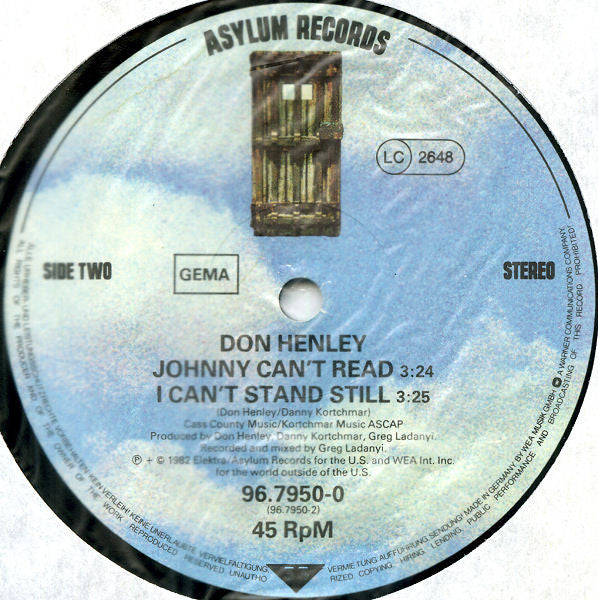 Don Henley : Dirty Laundry / Johnny Can't Read / I Can't Stand Still (12", Maxi, Ltd)