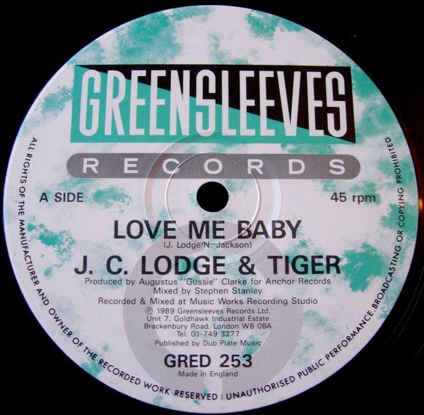 JC Lodge & Tiger : Love Me Baby (12")