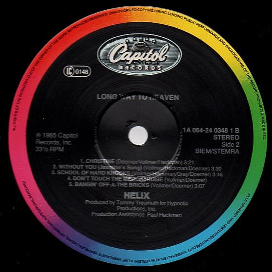 Helix (3) : Long Way To Heaven (LP, Album)