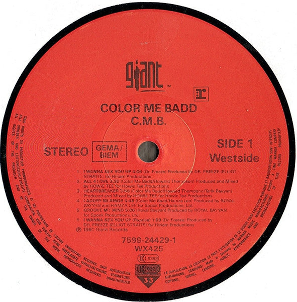 Color Me Badd ~ C.M.B. (Vinyl) - Djungel & Jazz
