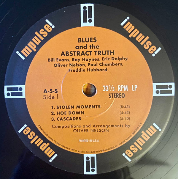 Oliver Nelson ~ The Blues And The Abstract Truth (Vinyl) - Djungel & Jazz