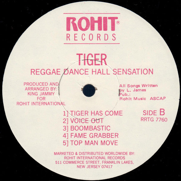Tiger : Reggae Dance Hall Sensation (LP, Album)