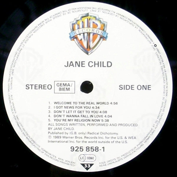 Jane Child : Jane Child (LP, Album)