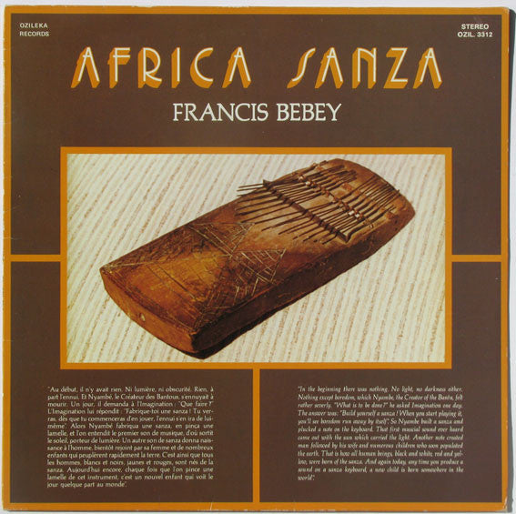 Francis Bebey : Africa Sanza (LP, Album)