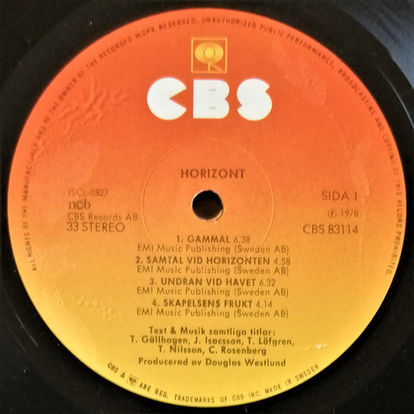 Horizont  ~ Horizont (Vinyl) - Djungel & Jazz