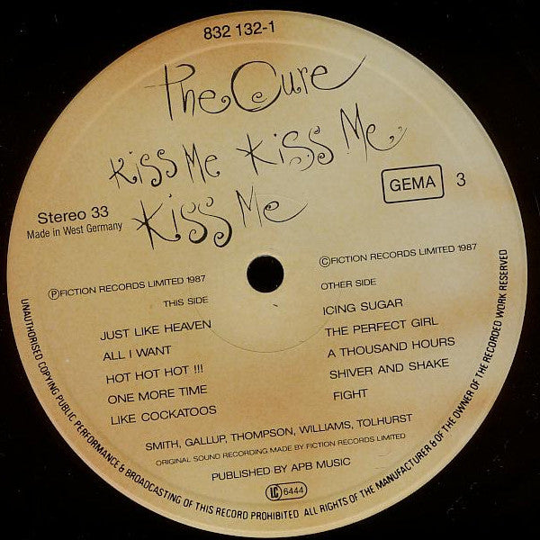 The Cure ~ Kiss Me Kiss Me Kiss Me (Vinyl) - Djungel & Jazz