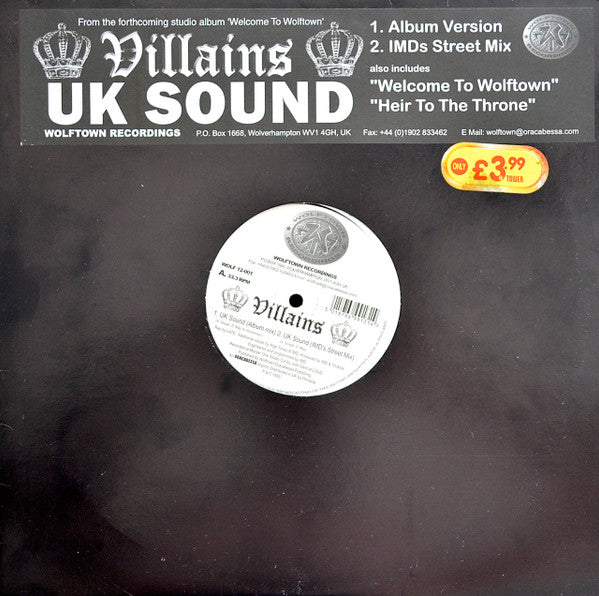 Villains ~ UK Sound (Vinyl) - Djungel & Jazz