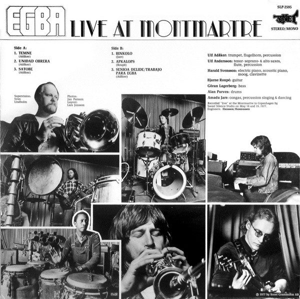 EGBA ~ Live At Montmartre (Vinyl) - Djungel & Jazz