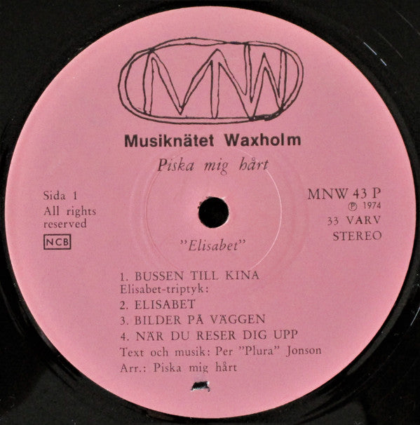 Piska Mig Hårt : Elisabet (LP, Album)