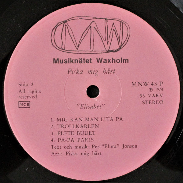 Piska Mig Hårt : Elisabet (LP, Album)