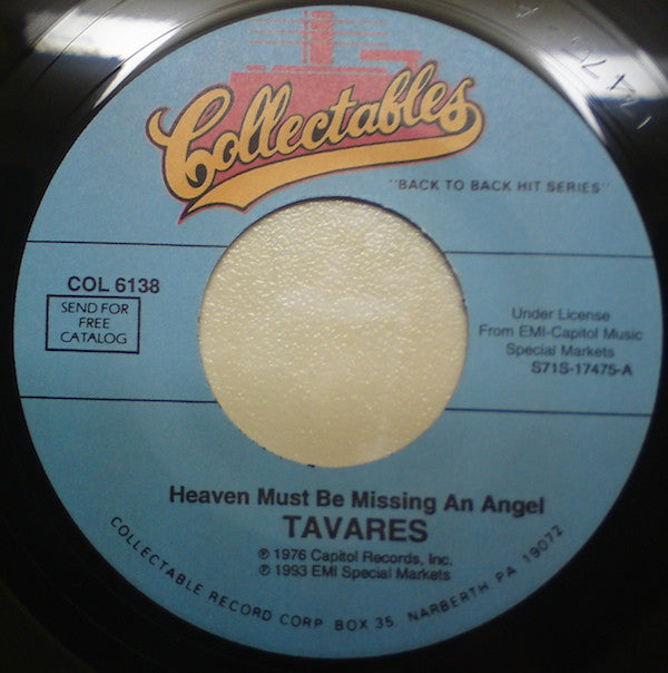 Tavares ~ Heaven Must Be Missing An Angel / It Only Takes A Minute (Vinyl) - Djungel & Jazz