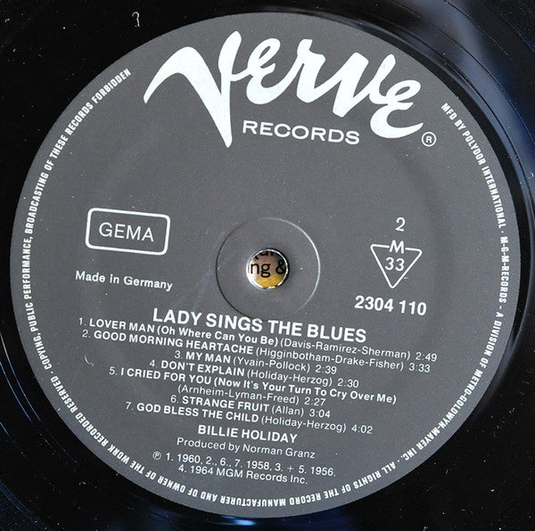 Billie Holiday ~ Lady Sings The Blues (Vinyl) - Djungel & Jazz