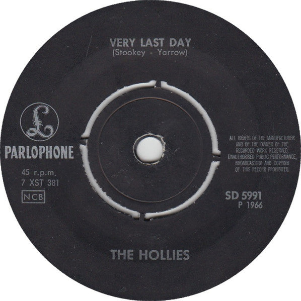 The Hollies ~ Very Last Day (Vinyl) - Djungel & Jazz