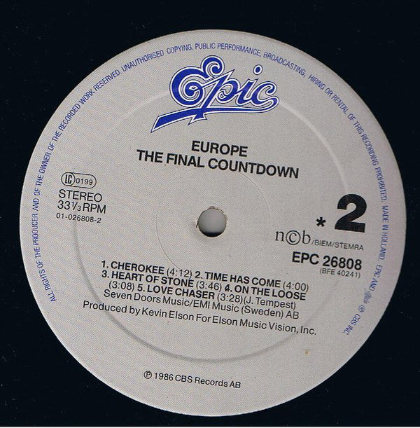 Europe  ~ The Final Countdown (Vinyl) - Djungel & Jazz