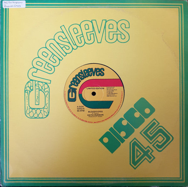 Keith Hudson ~ Bloody Eyes (Vinyl) - Djungel & Jazz