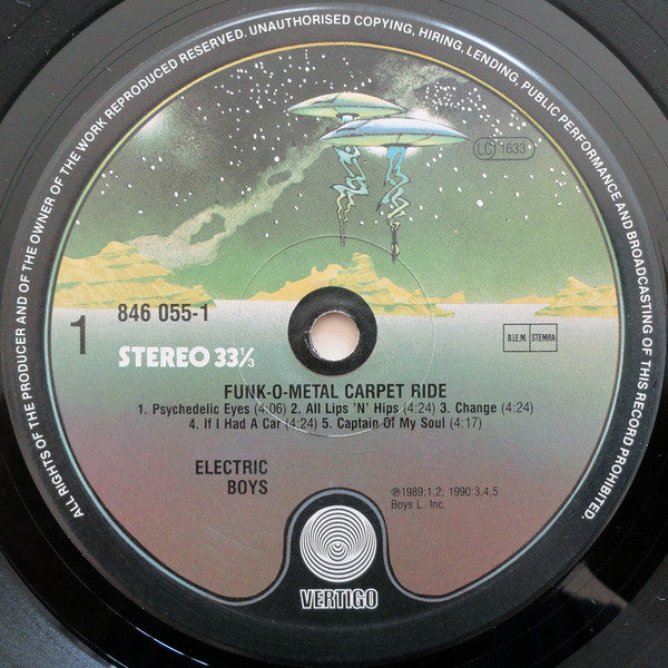 Electric Boys ~ Funk-O-Metal Carpet Ride (Vinyl) - Djungel & Jazz