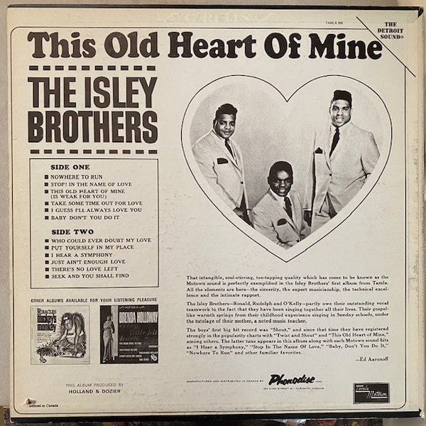 The Isley Brothers ~ This Old Heart Of Mine (Vinyl) - Djungel & Jazz
